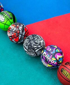 AND1 Fantom Rubber Basketball: Official Regulation Size 7 (29.5 inches) Rubber Basketball - Deep Channel Construction Streetball, Made for Indoor Outdoor Basketball Games Orange 14 81m7BkYJYyL