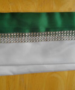 EBOOT 4 Row 10 Yard Acrylic Rhinestone Diamond Ribbon for Wedding Cakes, Birthday Decorations, Baby Shower Events and Arts and Crafts Projects (Silver) Silver 34 81m9Qenvv9L