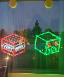 Bupelo Pixel Game Themed Decorations, 3 Pack Creeper & TNT Window Lights with Suction Cup Battery Operated, Miner Crafting Birthday Gift Decorations Lights, Kid's Bedroom Ornament Gaming Room Decor 45 81mA FcBQyL