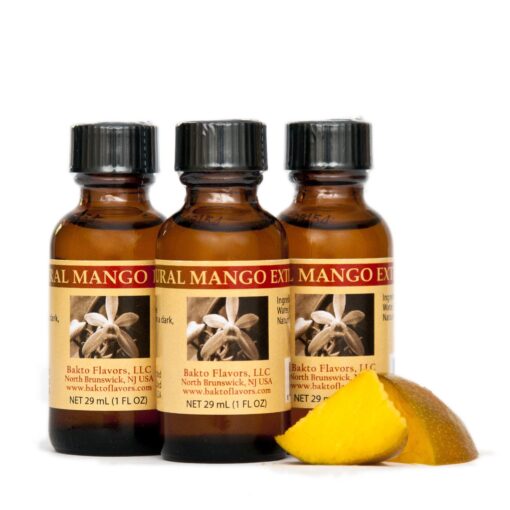 Bakto Flavors Natural Mango Extract (1FL OZ) Pack of 3