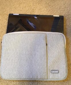 Lacdo 11 inch Chromebook Case Laptop Sleeve for 11.6" Samsung Lenovo Dell Acer Chromebook R11 | ASUS C202 | HP Stream/ProBook | 11.6" MacBook Air | Surface Pro X 7 6 Water Repellent Computer Bag, Grey 32 81mAvmd7laL