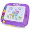 SGILE Magnetic Drawing Board Toy for Kids, Large Doodle Board Writing Painting Sketch Pad, Purple 16*13 in