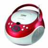 NAXA Electronics NPB-251RD Portable CD Player with AM/FM Stereo Radio Red 56 81mCMUf2EmL