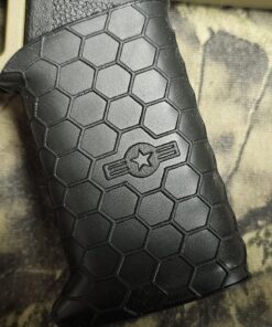 Covert Clutch Universal Tactical Grip Sleeve - The Original Hex Pattern Gun Grip - 100% Made in USA Tactical Matte Black 29 81mCUBfpswL