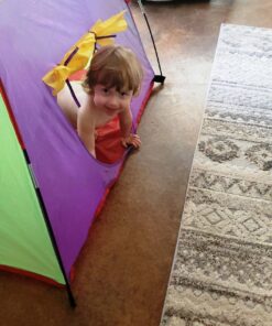 Alvantor Kids Tents Indoor Children Play Tent For Toddler Tent For Kids Pop Up Tent Boys Girls Toys Indoor Outdoor Playhouse Camping Playground 8010 Rainbow 48”x48”x42" 47 81mEMwnIx6L