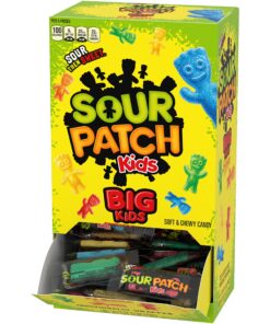 SOUR PATCH KIDS Big Individually Wrapped Soft & Chewy Candy, Christmas Candy Stocking Stuffers, 240 Count Box Mixed-Fruit 44 81mEl1rGIL