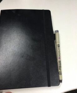 LEUCHTTURM1917 Self Adhesive Pen Loop Elastic Pen Holder (Black) Black 41 81mEuM8ypTL