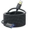 Ruaeoda USB 3.0 Extension Cable 20 Ft, USB 3.0 Type A Male to Female Long USB Extension Cable SuperSpeed 22 AWG Braid USB to USB Cable 20ft braid 41 81mF0L3yxpS