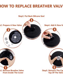 Magicafé Airtight Coffee Container Canister - CO2 Valve Coffee Container with Scoop for Ground Coffee Beans Storage Medium 16oz Stainless Steel 15 81mFLara99L