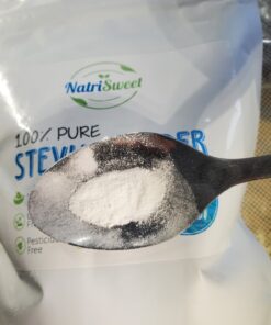 NatriSweet Stevia Powder, 4 oz, Pure Stevia Sweetener with No Additives, No Fillers, Zero Carbs, Zero Calorie, Organic Stevia Powder For Sugar Substitute, 300 Times Sweeter Than Sugar, 800+ Servings 30 81mFk5adMxL