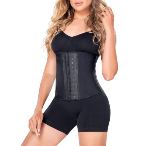 Ann Chery Corset Waist Trainer for Women’s Weight Loss - Colombian Waist Cincher - 2 Hook Latex Body Shaper - Edition 2026 Medium Black