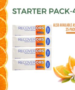 RecoverORS 8 in 1 Electrolyte Powder & Advanced Vitamin C Defense Hydration Pack, Dual Keto Food Friendly & Potassium Supplement Booster, Adult Low Carb Oral Rehydration Solution Drink Mix (4-Pack) 15 81mGhG3rVcL