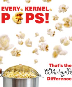 Original Whirley-Pop Popcorn Popper Kit - Metal Gear - Stainless Steel - 1 Real Theater All Inclusive Popping Kit 19 81mGqFxjuvL