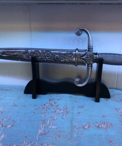 Eforlife 8" Wand Stand Black Wood Mini Samurai Sword Stand Wakizashi Tanto Blade Holder Dagger Dispaly Stand Short Sword Rack 29 81mHwVZ3VFL