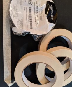 Amazon Basics Masking Tape, Pack of 3 Rolls, Beige, 0.7 Inch x 180 Feet 0.7 Inch by 180 Feet 26 81mJrr90ZLL