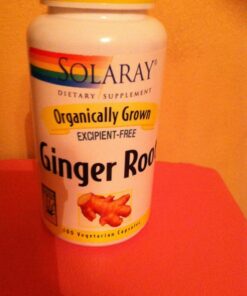 SOLARAY Organically Grown Ginger Root 540mg Healthy Cardiovascular, Digestive, Joint & Menstrual Cycle Support Vegan & Non-GMO 100 VegCaps 14 81mKB9q7FbL