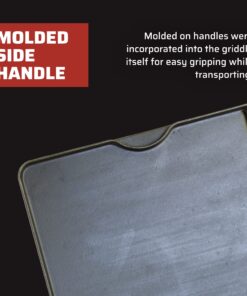 Camp Chef Reversible Pre-Seasoned Cast Iron Griddle, Cooking Surface 14 in. x 16 15 81mLOj6AmeL