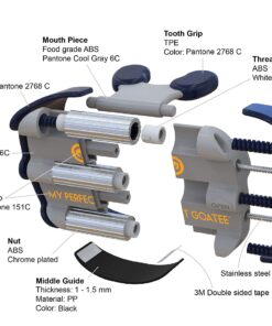 My Perfect Goatee® Shaving Template - Create a Perfectly Shaped Goatee Every Time - Adjustable Reduces Shaving Time - Shape Goatee and Circle Bead (Version 1.1) 1 Count (Pack of 1) 21 81mLV2hGcL