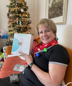 VoChill Stemmed Wine Glass Chiller | Smart & stylish | Radically cool wine tool – keeps wine perfectly chilled in your glass | Refreezable Chill Cradle actively chills (Quartz, Single VoChill) Stemmed Single Quartz 19 81mLiSq8kHL