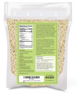 Alternative view of Healthworks Shelled/Hulled Hemp Seeds Canadian (32 Ounces / 2 Pound) | Premium & All-Natural | Contains Omega 3 & 6, Fiber and Protein | Packaging May Vary
