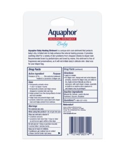 Aquaphor Baby Healing Ointment To-Go Pack - Advanced Therapy for Chapped Cheeks and Diaper Rash - Two .35 oz. Tubes 24 81mMovuEEL