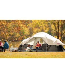 Coleman Red Canyon 8-Person Camping Tent, Weatherproof Family Tent Includes Room Dividers, Rainfly, Adjustable Ventilation, Storage Pockets, Carry Bag, & Quick Setup Black 27 81mN4xUWPZL