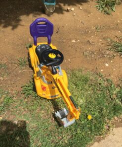Digger Scooter, Ride-on Excavator, Pulling cart, Pretend Play Construction Truck (Color May Vary) by POCO DIVO Excavator-yellow 30 81mNANELhhL