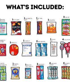 Alternative view of CRAVEBOX Snack Box Variety Pack Care Package (55 Count) Christmas Treats Gift Basket Boxes Pack Adults Kids Grandkids Guys Girls Women Men Boyfriend Candy Birthday Cookies Chips Teenage Mix College Student Food Sampler Office School 55ct