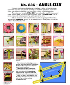 General Tools 836 ANGLE-IZER Template Tool Fiberglass Filled Nylon Template Tool 17 81mNp tYC7L