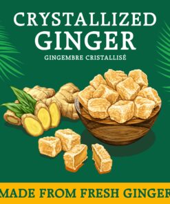 Alternative view of Reed's All Natural Crystallized Ginger Nuggets In A 16 oz Resealable Bag - Baby Ginger Root Fruit Slices Sweetened With Raw Cane Sugar Crystals - High Energy Ginger Candies For Snacking - 12 Pack 1 Pound (Pack of 1)