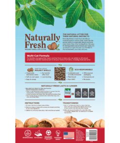 Naturally Fresh Cat Litter - Walnut-Based Quick-Clumping Kitty Litter, Unscented, Multi-Cat, 14 lb Multi-Cat Unscented 18 81mOrnkfGPL