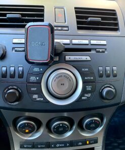 OQTIQ Magnetic CD Phone Car Mount for Car CD Player, CD Slot Car Phone Mount Holder with Built-in 6 Strong Magnets, Compatible with iPhone Samsung Galaxy LG and More Black-Red 40 81mPGOaNazL