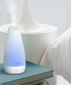 Pure Enrichment® PureSpa™ Essential Oil Diffuser - Compact Ultrasonic Aromatherapy Diffuser, Natural Air Deodorizer, 100ml Water Tank, and Optional Mood Light - Lasts Up to 7 Hours with Auto Shut-Off 23 81mQ0ciRQ2L