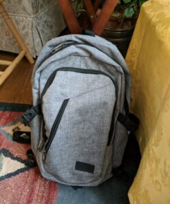 Mancro Laptop Backpack for Travel, Anti-theft Laptop Backpack for Men Business Backpack Work Daypack with USB Charging Port, Grey 15.6 inch 43 81mQ6N 892L