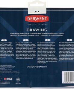 Derwent Colored Drawing Pencils, Metal Tin, 24 Count (0700672) 24 Count (Pack of 1) 25 81mQxMS7iKL