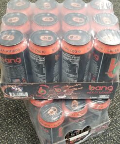Bang Energy Peach Mango, Sugar-Free Energy Drink, 16-Ounce (Pack of 12) 16 Ounce (Pack of 12) 37 81mRu ghYfL