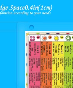 2pcs chakra chart cards wheel wall hanging decor art print for beginners small artwork and self care journal (8x11 in) Double-sided printing… chakra small 10 81mS3MWVTLL