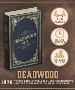 Deadwood 1876 Old West Board Game of Gold, Strategy, Secrets, and Stealing A Wild West Party Card Games for Adults and Family Game Night 2-9 Players Ages 13 and Up 8 81mTCdvXcL