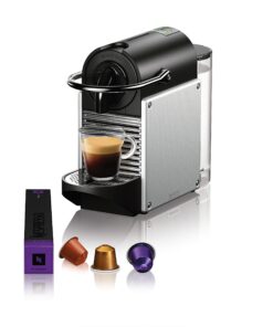 Nespresso Pixie Coffee and Espresso Machine by DeLonghi, 24oz, Aluminum Discontinued Pixe Aluminum: Machine Only 22 81mTKPbWxkL