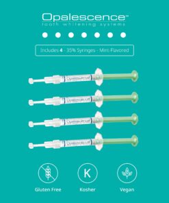 Opalescence 35% Gel Syringes Teeth Whitening - Refill Kit (2 Packs / 4 Count) Carbamide Peroxide. Made by Ultradent, in Cool Mint Flavor. Tooth Whitening Refill Syringes 5197-2 Mint 35 4 Count (Pack of 1) 22 81mUI0RP7L