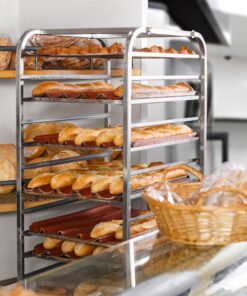 GRIDMANN Commercial Bun Pan Bakery Rack - 20 Sheet 14 81mUm2J nL