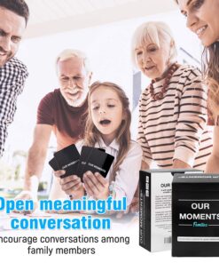 OUR MOMENTS Road-Trip Bundle: 300 Thought Provoking Conversation Starters for Couples, and for Meaningful Families Communication and Relationships Building - (3 Decks: Couples + Kids + Families) 13 81mVcdAxJHL