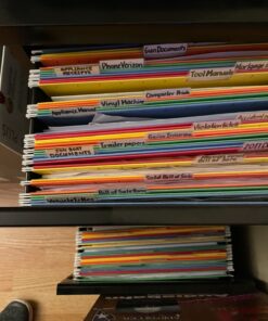 Amazon Basics Hanging Organizer File Folder, Letter Size, Assorted Colors - Pack of 25 47 81mWjN1czxL