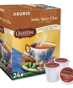 Alternative view of Celestial Seasonings India Spice Chai, K-Cup Portion Pack for Keurig K-Cup Brewers, 24-Count Indian Spice Chai Tea 24 Count (Pack of 1)