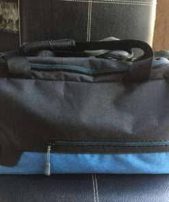 MarsBro Water Resistant Sports Gym Travel Weekender Duffel Bag with Shoe Compartment Black/Blue 19 81mWyhizWzL