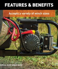 CURT 31010 Trailer Hitch Winch Mount for 2-Inch Receiver, GLOSS BLACK POWDER COAT 23 81mZNN2zfqL