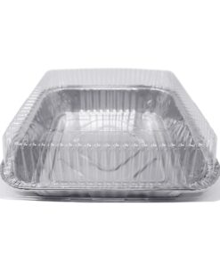 (35 Pack) 8” x 8” Square Baking Cake Pans with Plastic Dome Lids | Heavy Duty l Disposable Aluminum Foil Tins l Portable Food Containers l Perfect for Roasting Oven Toaster Cooking 35 32 81mauI7MTSL
