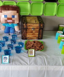 Jay Franco Mojang Minecraft Steve Plush Pillow Buddy - Super Soft Polyester Microfiber, 16 inch (Official Product) Multi - Steve 20 81mbmjFjpKL