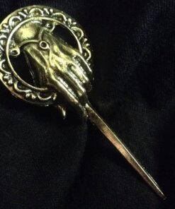 Graceful Goods GOT Antique Gold Tone Hand of The King Brooch 26 81mbrwx25NL