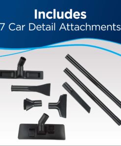 BISSELL Garage Pro Wall-Mounted Wet Dry Car Vacuum/Blower With Auto Tool Kit, 18P03, Stealth Metallic Gray 35 81mcMC KEBL